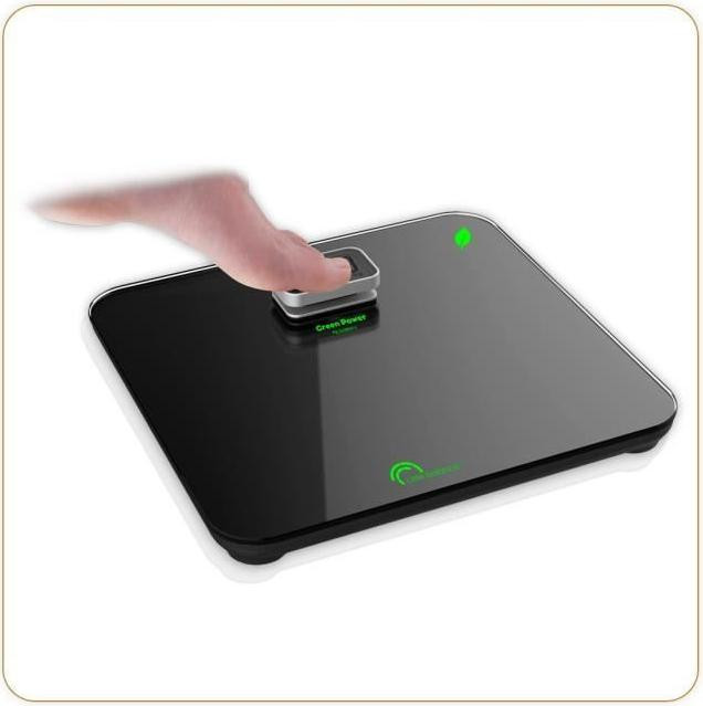 Little Balance 8276 Kinetic Premium persoonlijke weegschaal, zwart, 300 x 300 mm