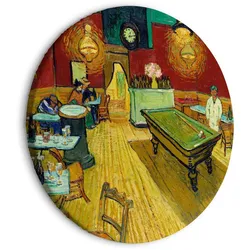 RUNDES BILD Rot 40/40 cm