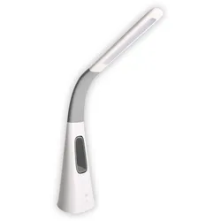 Tischlampe Tischventilator Tischleuchte, weiß, Touchdimmer 3 Stufen, 1x LED 260Lm kaltweiß, H 40 cm