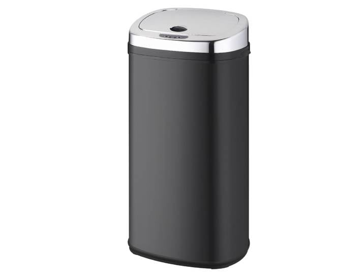 Poubelle de cuisine automatique acier inoxydable noir 42l