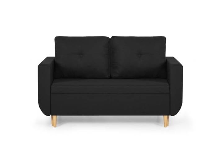 SENTO TRADE Schlaffsofa 2-Sitzer, Doro (Schwarz)