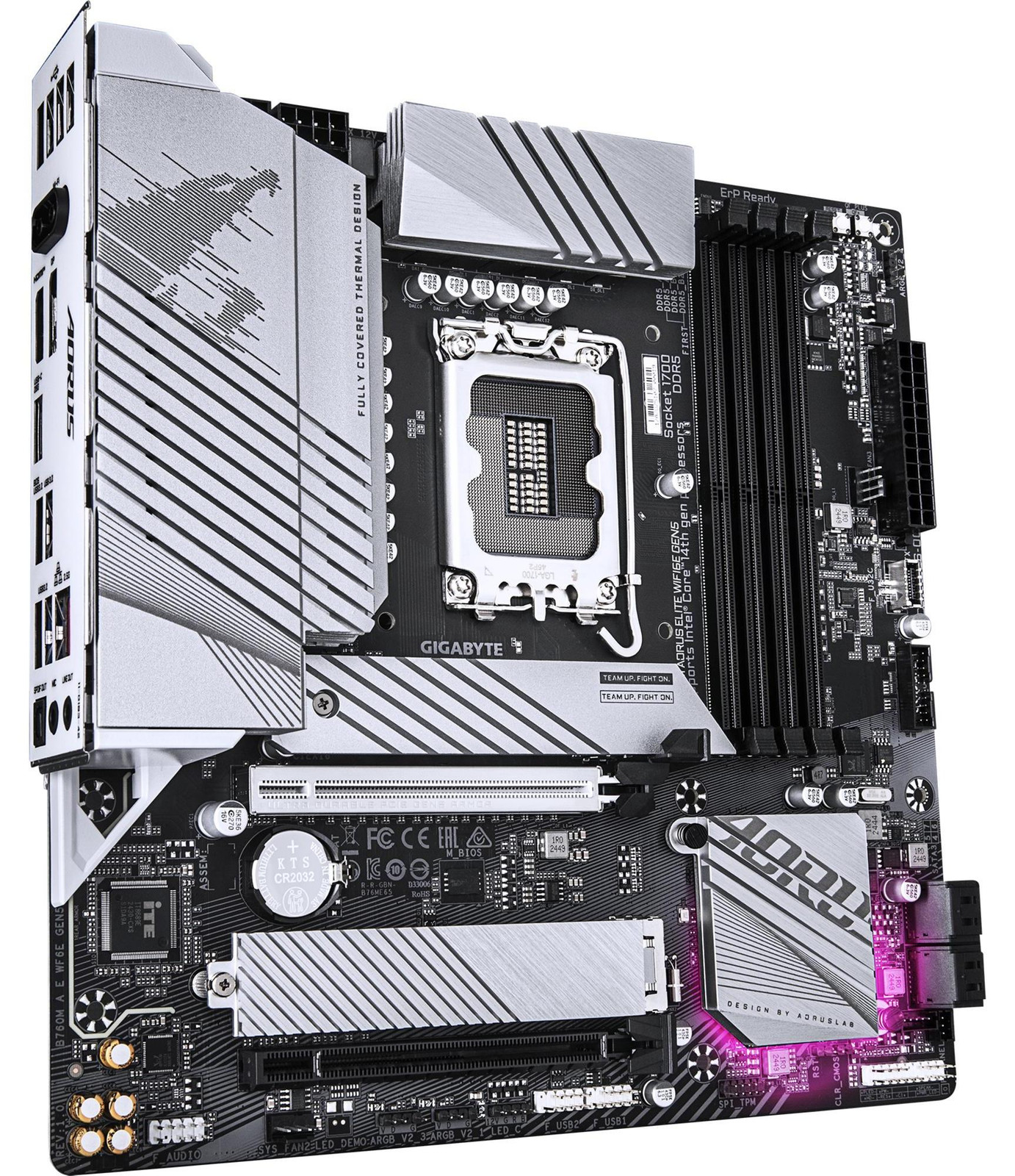 Gigabyte B760M AE WF6E GEN5 Micro-ATX Motherboard met Intel B760 Chipset, WiFi 6E en PCIe 5.0