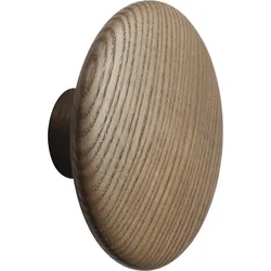 Dots Wood Wandhaken 13 cm dunkelbraun