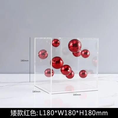 Inspired Living Modern Clear Acrylic Display Dome Cube Minimalist Home Decor Accent b