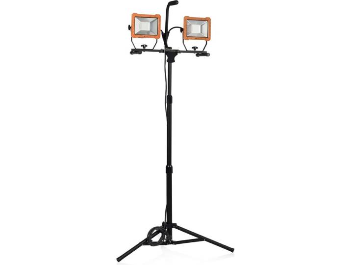 Smartwares FCL-80114 Innen- und Außenbereich LED-Arbeitsscheinwerfer, 60 W, LED, 2 Glühbirne(n), 6 kg, IP65, Schwarz, Gelb
