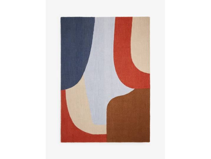 Tapis de salon et chambre tufté laine norma multicolore 160x230 cm