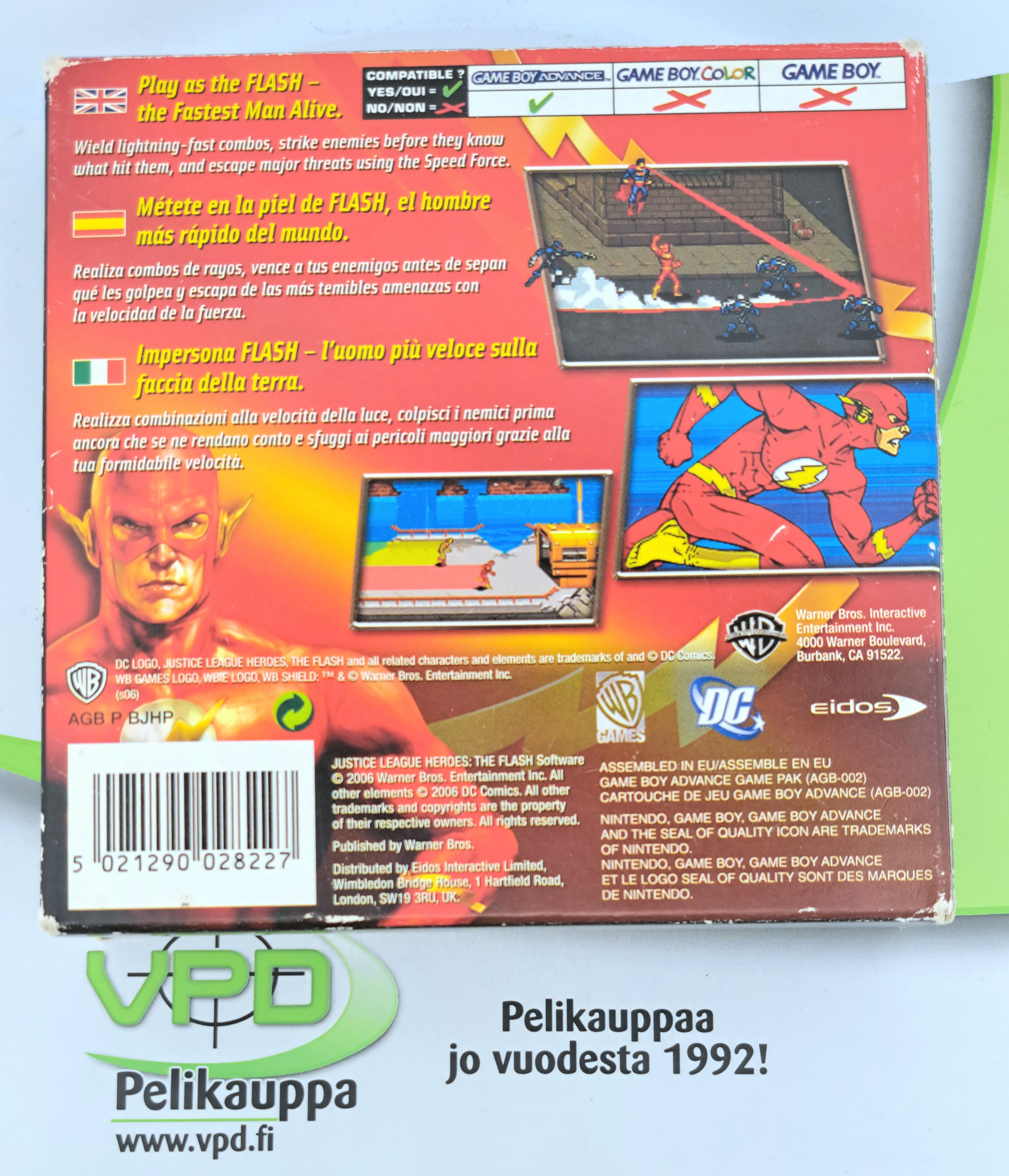 Justice League Heroes - The Flash (CIB) GBA (Käytetty)
