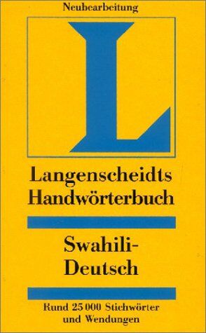 Hildegard Höftmann - Langenscheidts Handwörterbuch, Swahili-Deutsch - Preis vom 01.10.2026 17:08:56 h