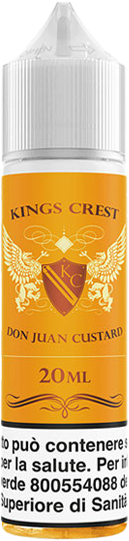 Kings Crest Don Juan Custard Liquido Shot 20ml Torta Burro Noci Pecan Vaniglia