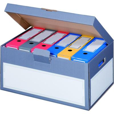 VEPATIM 5x Archivbox mit Klappdeckel 522x333x268mm anthrazit