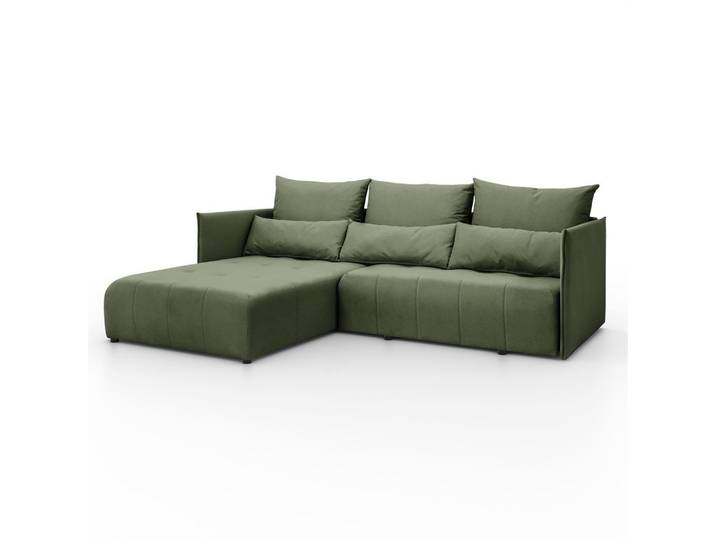 ECKSOFA APOLLO L mit Schlaffunktion und Bettkasten – linke Seite