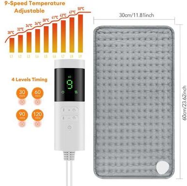 Inspire Essentials Electric Heating Pad Blanket For Neck Back And Shoulders a