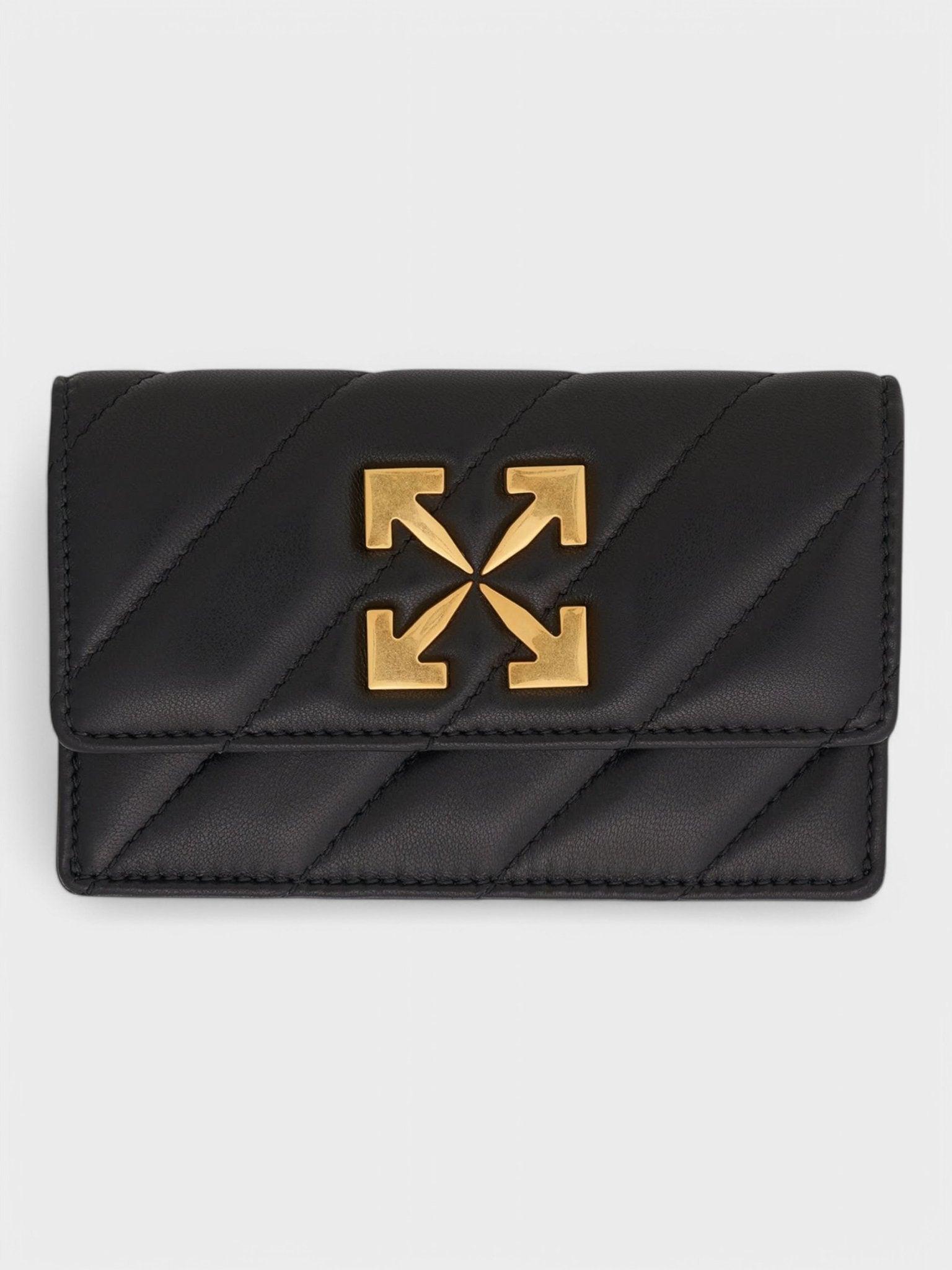 Off-White Jackhammer Platte Kaart Houder Zwart