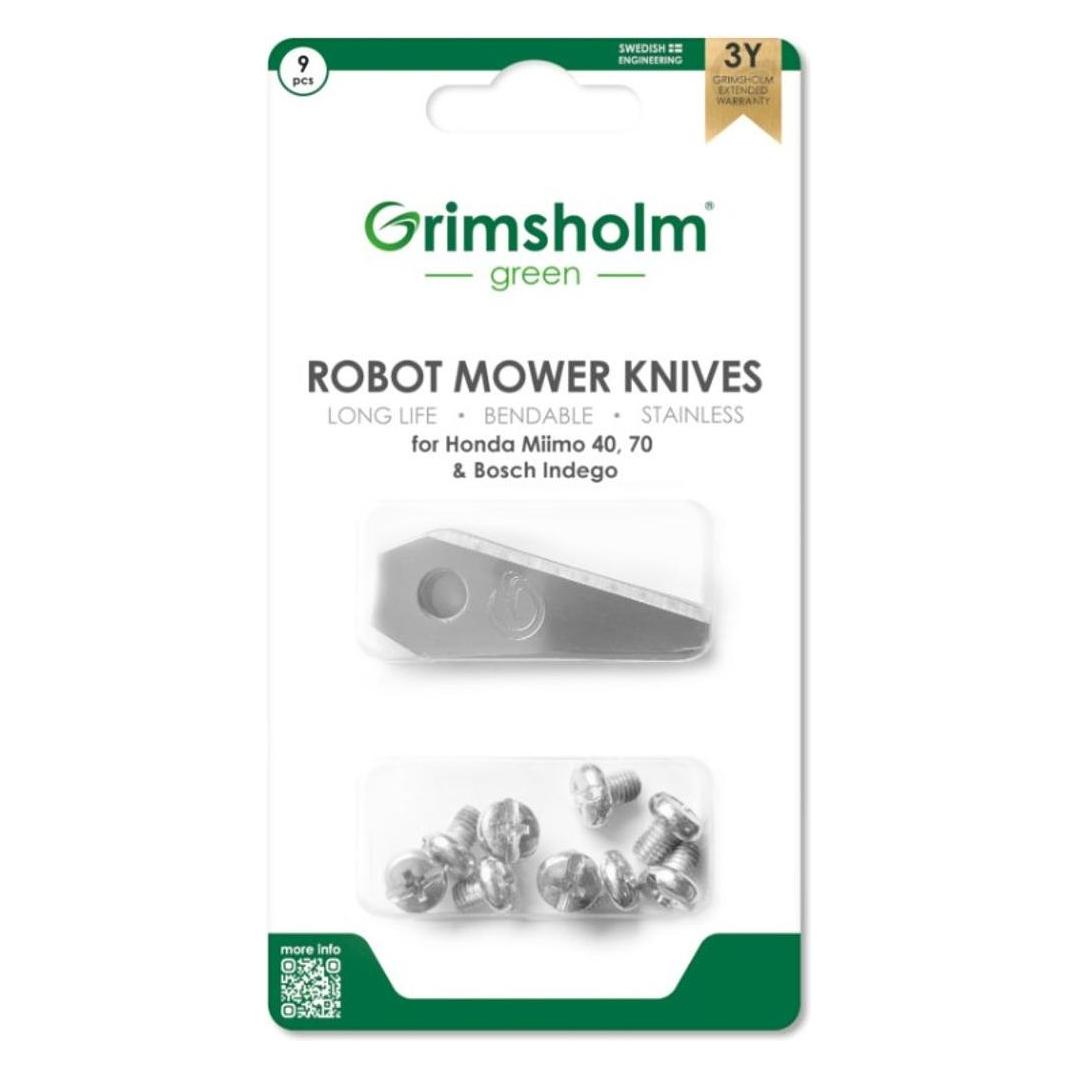 Grimsholm Klingensatz Bosch Indego 9-tlg. (Mähroboter) (BOKNIV)