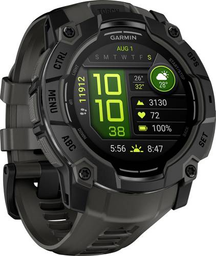 Garmin Instinct 3 AMOLED - 50mm Schwarz Smartwatch Schwarz