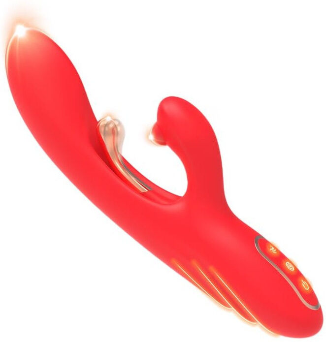 URBAN SKY Vibromasseur Rabbit rechargeable en silicone doux avec stimulation point G et clitoridienne