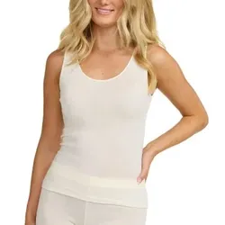 Damella Wool And Silk Tank Top Vanille Wolle 44 Damen