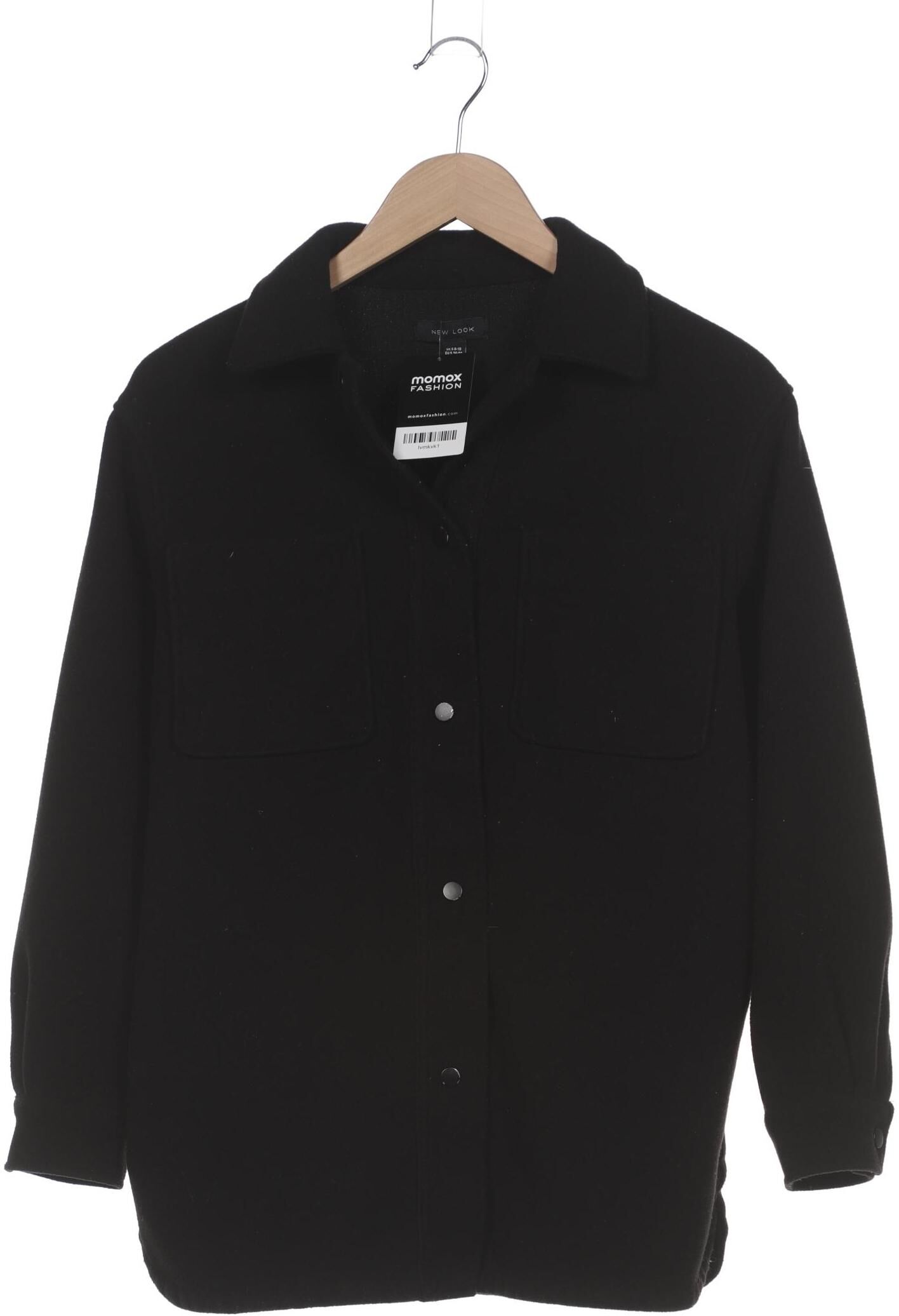 New Look Damen Jacke, Schwarz, Gr. S, Synthetik - Second Hand