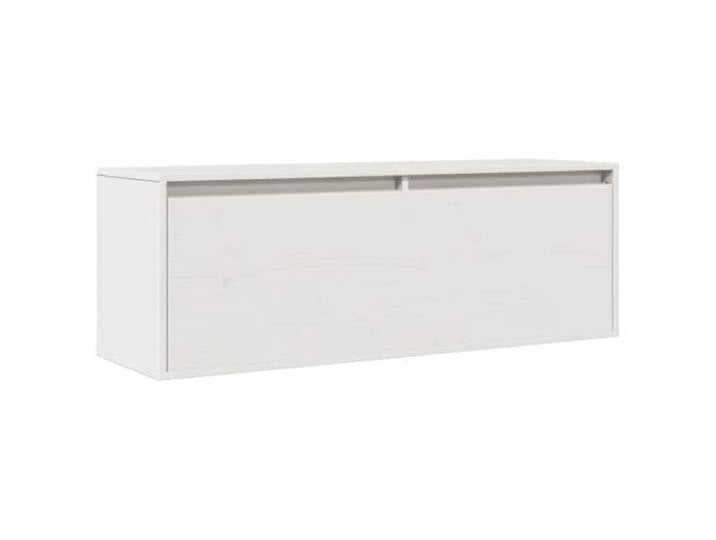 Helloshop26 Wandschrank, weiß, 100 x 30 x 35 cm, praktisch, dekorativ, moderner Stil, aus massivem Kiefernholz, 02_0048078