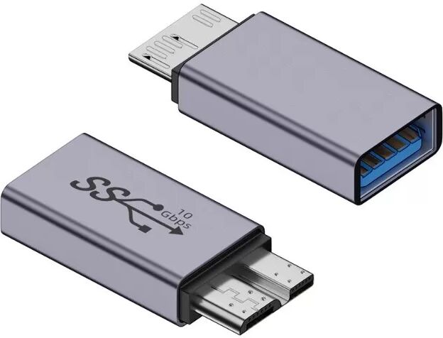 INF 2er-Pack USB A Buchse auf Micro B Stecker Adapter - Aluminiumlegierung Konverter