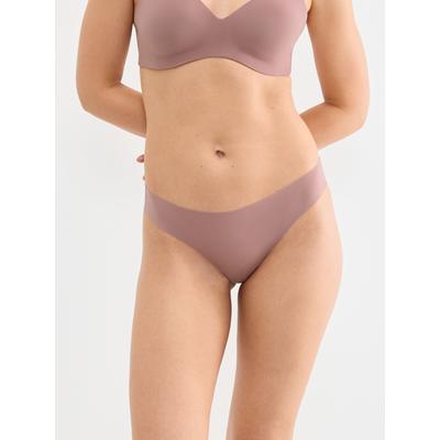 Minislip SLOGGI "ZERO Feel 2.0", Damen, Gr. XL, cacao, Single Jersey, Obermaterial: 76% Polyamid, 24% Elasthan, Unterhosen, nahtlos und unsichtbar