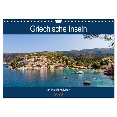 Griechische Inseln im Ionischen Meer (Wandkalender 2026 DIN A4 quer), CALVENDO Monatskalender