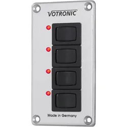 Votronic Schalter-Panel 4 S 12/24 für die Bordelektrik