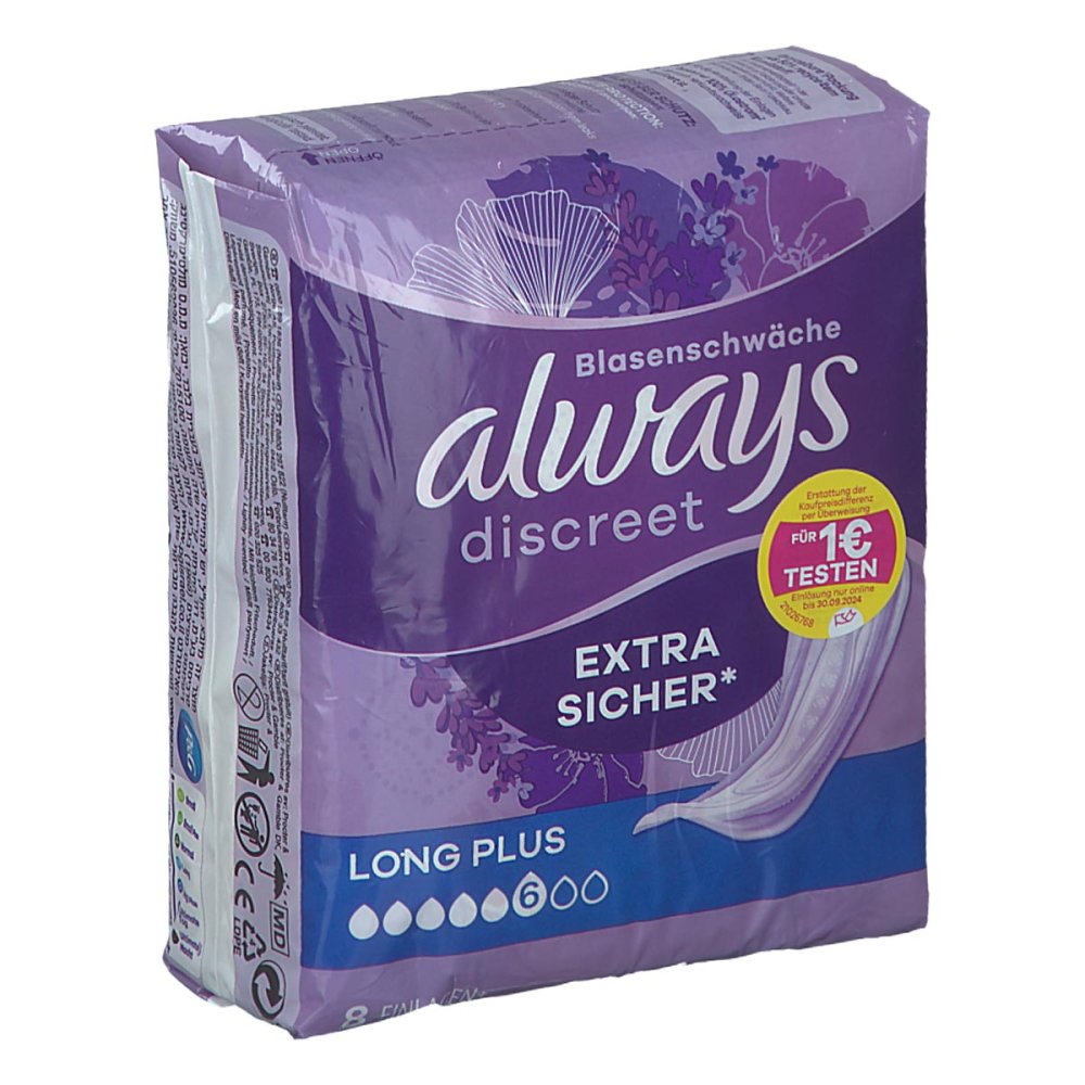 Halajot Einkaufs OHG Always discreet Inkontinenz Binden long plus 11642799