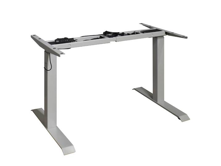 Schreibtischgestell Unieux 110 x 70 x 60cm Silber/Silber