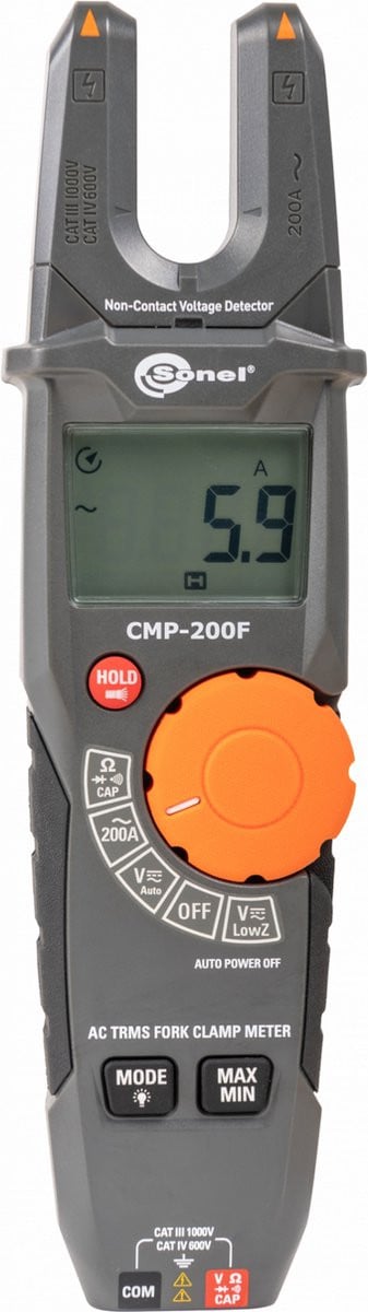Sonel CMP200F TRMS stroomtang met open bek in grijs