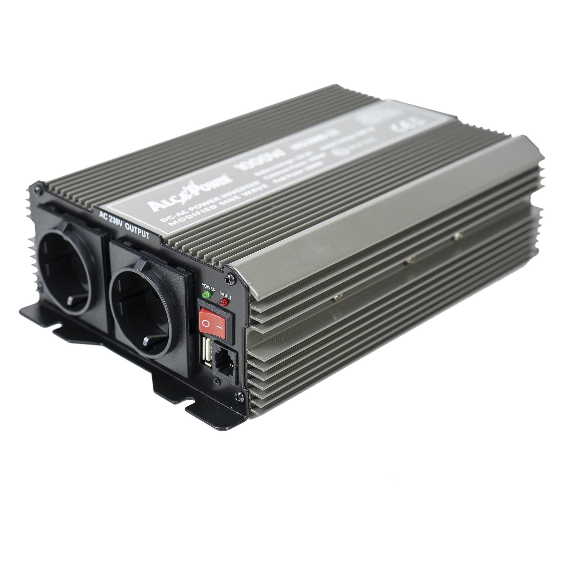 President Spannungswechselrichter AlcaPower von 1000W 12V-230V, modifizierte Sinuskurve, USB-Anschlu (43698328)
