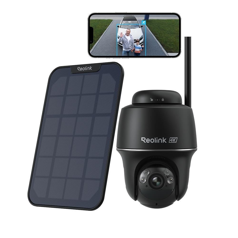 Reolink 4K 8MP WiFi-bewakingscamera voor buiten, zwart, met kleurnachtzicht en pan-kantel-functie