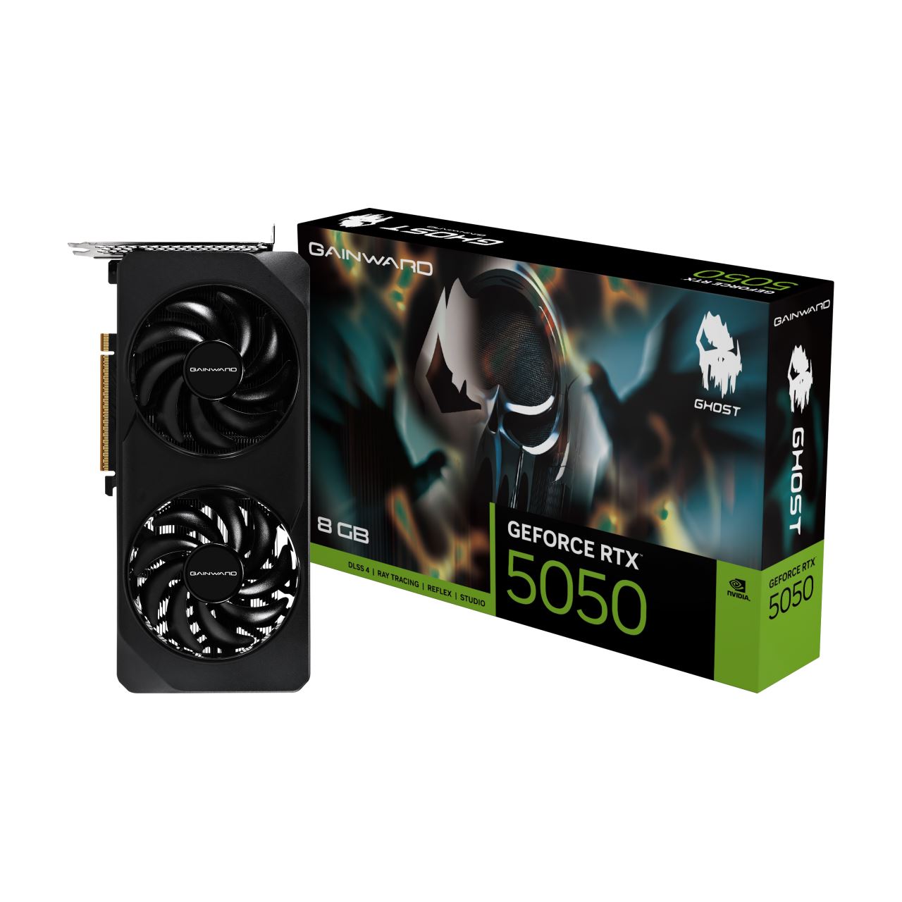 8GB Gainward GeForce RTX 5050 Ghost Aktiv PCIe 5.0 x16 (x8) (Retail)
