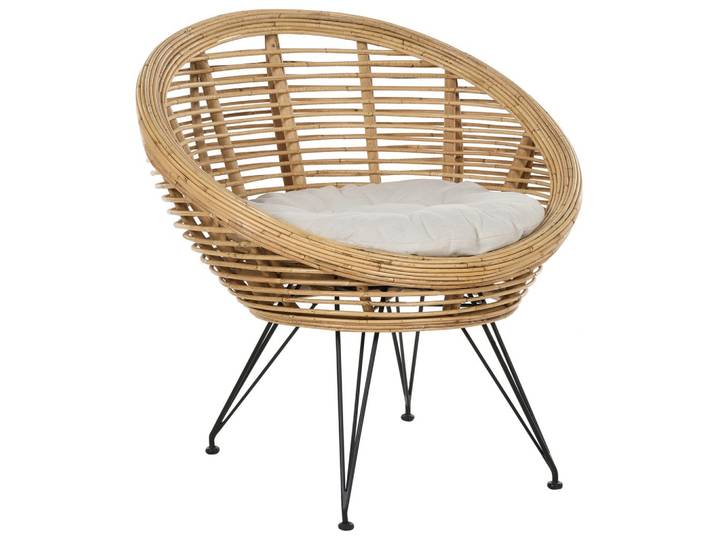 GARTENSTUHL Rattan helles beige Maratea