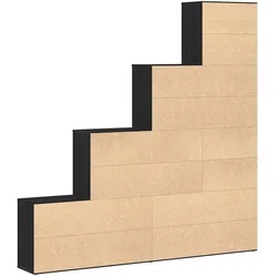 vidaXL, Regal, Patenin (24 x 157 x 160 cm)