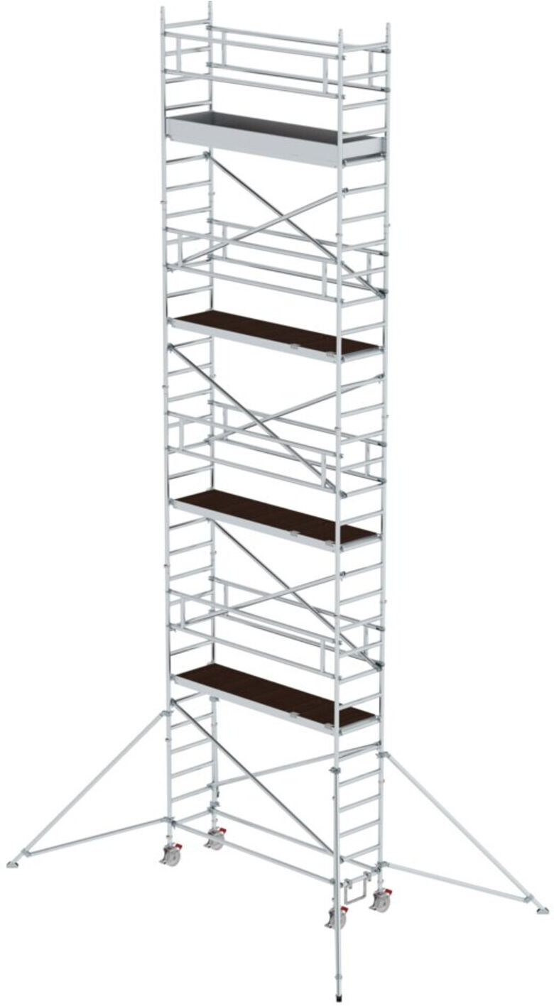 MUNK Alu-Rollgerüst mit Ausleger Plattformen im 2m-Abstand Plattform-Höhe 8,45 m Länge 2,45 m (155846)