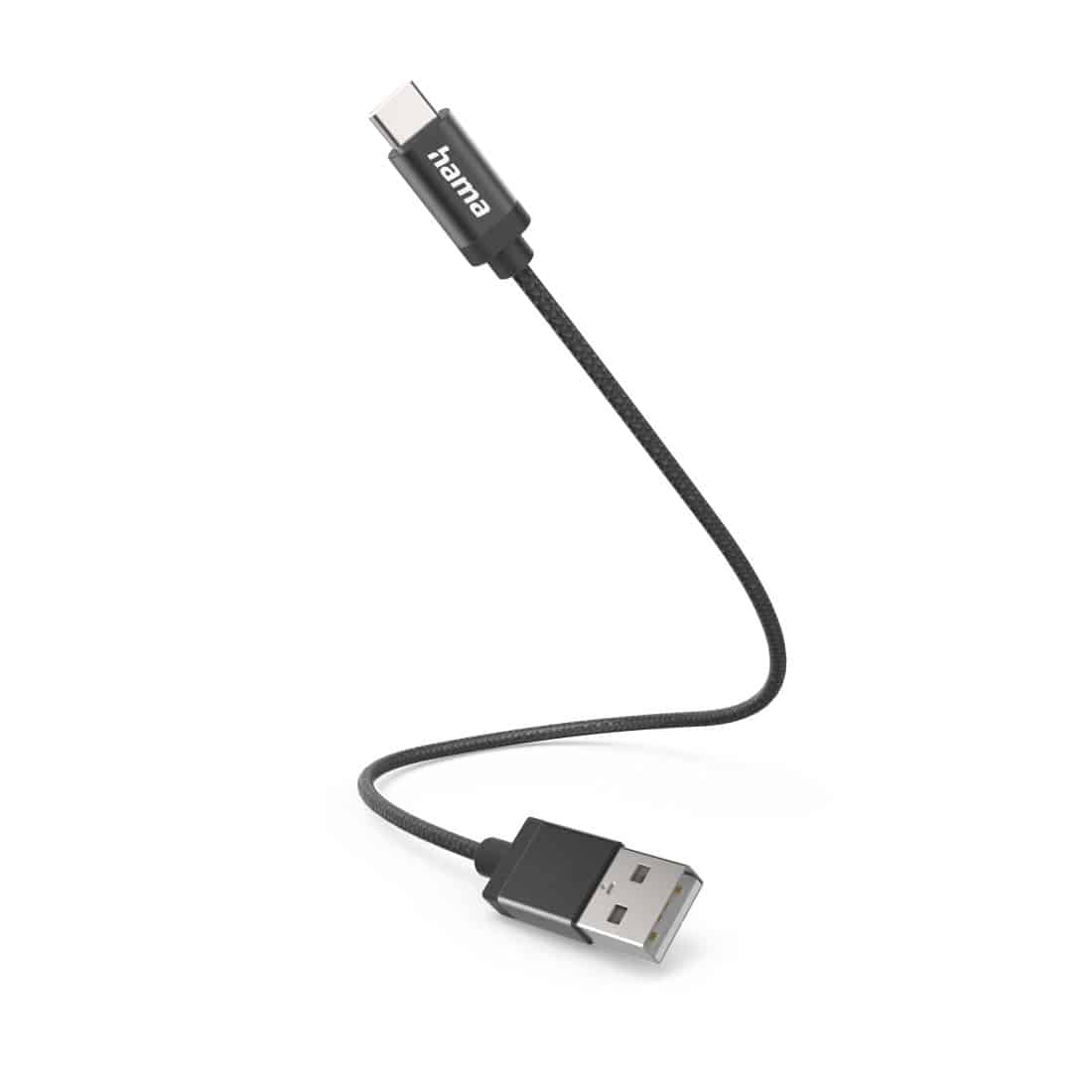 Hama 480 Mbit/s Stecker USB A auf USB C 0,2 m 201600 (Schwarz) 00201600