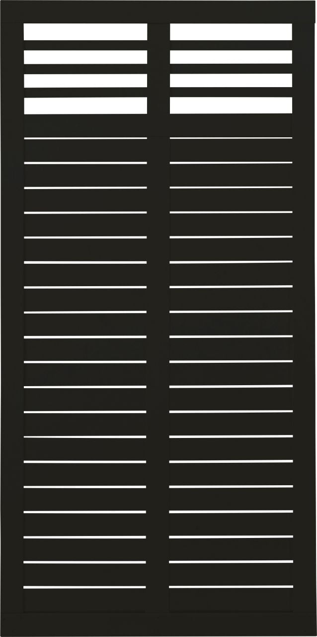 Plus Zaun Decora 90 x 180 cm RAL 9005 Schwarz
