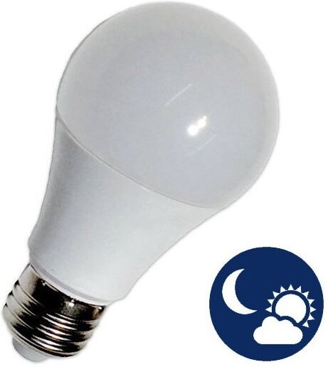 Lampada LED E27 A60 220V 9W Branco 4000K 806Lm c/ Sensor Crepuscular (Dia/Noite) - WELL