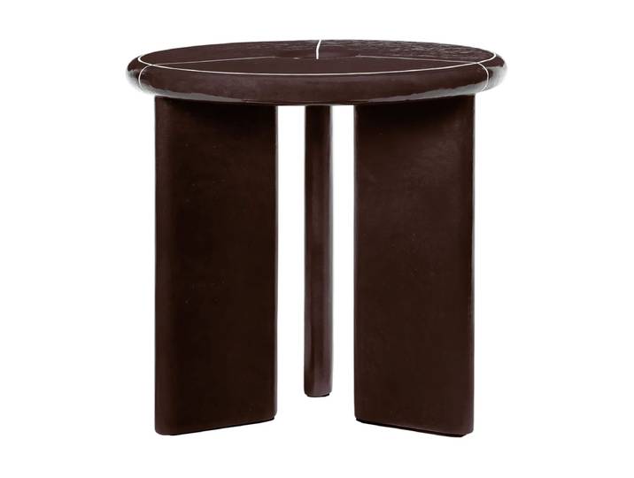 Ferm Living Deya Beistelltisch Ø47x45 cm Chestnut brown