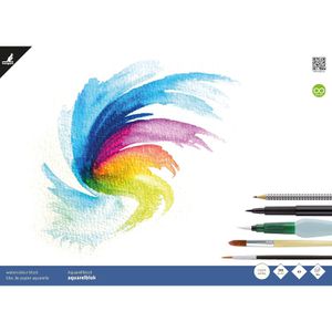 Kangaro Aquarellpapier KTC, A3, 300 g/m², cremeweiß, geleimt, 16 Blatt