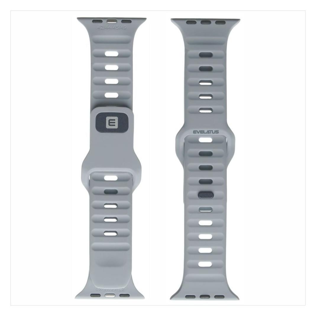 Evelatus Strap Watch 42/44/45 Sport Silicone Loop Gray (EVELATUS)