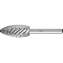 PFERD TOOLS HSS Frässtift Flammenform B Z 3 universal mittel fein Spanbrecher - 22407836