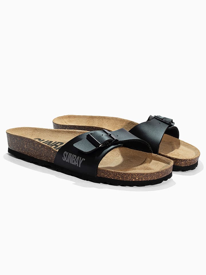 Sunbay Pantoletten "Jasmin" in Schwarz - 40