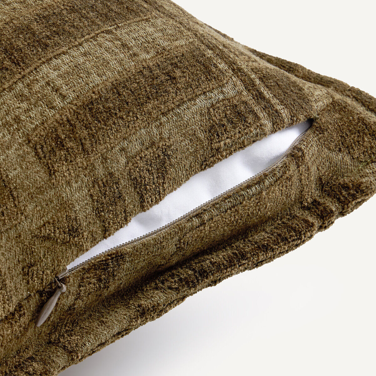 AM.PM Housse de coussin chenille jacquard, Hesper