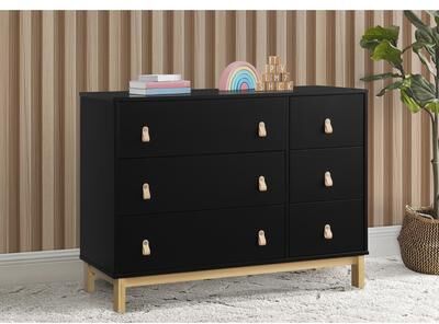 Gap Legacy 6 Drawer Dresser with Leather Pulls and Interlocking Drawers