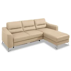 Ecksofa Santos Leder Beige