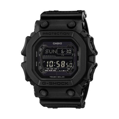 Solaruhr CASIO G-SHOCK, schwarz (schwarz, schwarz), Armbanduhren, Herren, schwarz, Armbanduhr, Herrenuhr, digital, automatischer Kalender