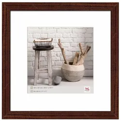 walther design Bilderrahmen Home 44,5 x 44,5 cm nussbaum
