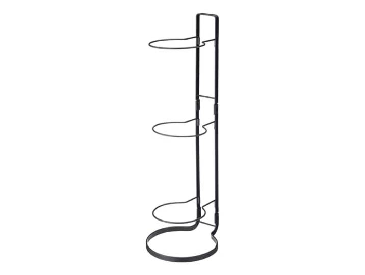Yamazaki 7290 Frame Ball Stand\, Black\, Steel\, 20.5 x 25.5 x 65 cm
